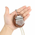 Miniatyrbilde 3 av 5: Høykvalitets mahogni tre 8-nøkkel mini kalimba