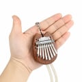 Miniatyrbillede 3 af 5: Høj kvalitet mahogni træ 8 nøgle mini kalimba
