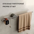 Miniatyrbillede 3 af 5: Punch-fri Badeværelse Håndklædeholder, Aluminium Håndklædestang, Minimalistisk, Letvægts, Luksus, Enkelt Stang (Guld 50cm)