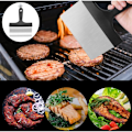 Miniatyrbilde 4 av 5: 1 stk skrape for, skrape for rustfritt stål riper, skrape med håndtak, rustfritt stål skrape, rengjøringsverktøy for skrape av grill
