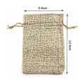 Miniatyrbilde 4 av 4: 100 stk. jutepose, liten clutch i stoff, lommepose i lin 100 stk., jute canvaspose Dragees Liten Bryllup Lavendel Liten pose Gavepose smykker (13,5 x 9