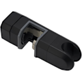 Miniatyrbilde 3 av 5: Universalt dusjhode feste billig 15 mm-30 mm krom for justerbar dusjstang (svart)