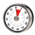 Miniatyrbild 1 av 5: Magnetisk visuell kökstimer - 60 minuters mekanisk nedräkningstimer med högt alarm för barn och vuxna bakning matlagning grillning klassrum (svart)