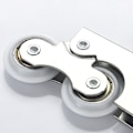 Miniatyrbillede 4 af 5: Rustfrit stål/Titanium Legering Stille Remskive To Hjul til Skydedørsgarderobe (2 par)