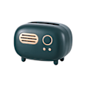 Miniatyrbillede 1 af 5: Retro rektangulær servietbeholder, radiomodel, servietbeholder, praktisk og moderne, til kontor, køkken, stue, grøn