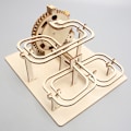 Miniatyrbild 3 av 4: Trä tredimensionellt pussel mekanisk spårboll barn DIY intellektuell utveckling montering modell vetenskapligt experiment leksak