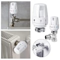 Miniatyrbilde 5 av 5: Termostat hode Termostat 4 stk M 30 x 1.5 Erstatningshode for radiatorventil med frostsikringsinnstilling
