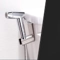 Miniatyrbild 2 av 5: ABS Dubbelfunktion Toalettkompis Badrum Toalett Hög Boost Rengöring Spolning Handhållen Gynecleaner Gun Set