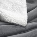 Miniatyrbillede 4 af 5: Sherpa Fleece Tæppe, 130x160 Enkelt Seng Tæppe Antracitgrå, Pels Sofa Plaid Vendbar Sofa Plaid, Lille Tyk Varm og Blød Plys Sofa Plaid 13