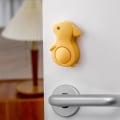Miniatyrbillede 1 af 5: Gul baby sikkerhedsfingerbeskytter, børnedørstopper, baby utilsigtet dør låsebeskyttelse