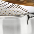 Miniatyrbilde 2 av 5: Halvmåne-sil i rustfritt stål - Sil for boller, gryter og panner - Oppvaskmaskinsikker pastasil