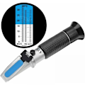Miniatyrbillede 1 af 5: Antifreeze refraktometer 4 i 1 ethylenglycol, propylenglycol, til frostsikring af kølevand, sprinklervæske, AdBlue, batteri