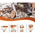 Miniatyrbillede 2 af 5: 3 x Lavt tilbageslag motorsavskæder 30cm 3/8 \"LP 1.1 mm 44 led - Kompatibel med Stihl 009-023 MS170 MS180 ms192 ms211