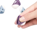 Pikkukuva 3 / 5: Violte 3 kpl Pehmeä liukumaton sormustin kotitalous ompelu diy työkalu suojaus quilting käsityötarvikkeet keskikokoinen suuri sormensustin cout