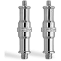 Miniatyrbild 1 av 4: 2-pack 3/8\" till 1/4\" Ljusstativadapter Gängad Adapter för Mikrofonhållare på Kamerastativ