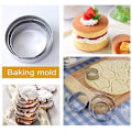 Miniatyrbilde 4 av 5: Sett med 12 hjerteformet kakeformer, metallkakeformer, kakeformer i rustfritt stål, bakstformer, fondantkjekskjeks sjokolade hjerte, stjerne, F