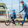 Miniatyrbillede 2 af 5: Børns cykelstøttehjul, cykelhjælpehjul, børns hjælpehjul, hjælpehjul til 12-20 tommer cykelkomponenter, grøn
