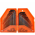 Miniatyrbild 1 av 5: Keys Allen Game 30 Hexagonala Hankontakter i tum och metriskt. Professionella ullnycklar (Orange)