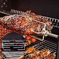 Miniatyrbillede 2 af 5: 2 stk. gaffel drejer en grillgaffel til stegning med grillværktøj til grill