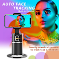 Miniatyrbillede 3 af 5: Smart Phone Holder Selfie Stick, Kamera Auto AI Tracking 360° Fotos og Videoer - Live Stream - Videoopkald - Kameramand - Live Video Chat til iPhone
