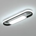 Miniatyrbilde 1 av 5: Moderne LED-taklampe, 24W 1800LM rektangulær taklampe, kaldt hvitt lys 6000K akryl taklampe for stue, soverom, kjøkken, gang