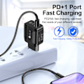 Miniatyrbilde 4 av 5: 25WPD hurtigladende mobiltelefonlader 5A europeisk standard hurtigladende hode Type-c adapter