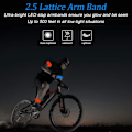 Miniatyrbild 4 av 4: LED-Reflekterande Armband, Laddningsbart LED-Armband Luminous Armband Natt Säkerhet Hög Synlighet, För Utomhussporter Cykling Jogging Säkerhet Fluore
