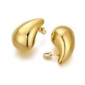 Miniatyrbilde 1 av 4: Øredobber - Dame Tåredråpe, Tykke Gull Hoop Lette Hule Åpne Dråpe Øredobber, Pop Oversized Statement Pierced Polish, Hypoallergeniske