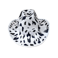 Miniatyrbillede 3 af 4: Cowboy Hat Sjov Ko Print Hat Unisex Sort og Hvid Cowboy Hat