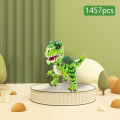 Miniatyrbilde 3 av 5: 1457 Micro Building Bricks Set for Toys, Mini Dinosaur Bricks, Building Blocks, Building Blocks, Reusable (Velociraptor)