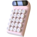 Miniatyrbillede 1 af 5: (Pink) Mekanisk lommeregner, 10-cifret LCD-skærm til bærbar computer, moderegner til økonomikontor
