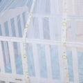 Miniatyrbilde 4 av 5: Baby Myggnetting, Krybbehimmel Myggnetting Myggkodet Garn Net Babyhimmel Insektbeskyttelse Baby Seng Net Himmel Draperi Netting Dekke (Rosa)