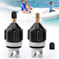 Miniatyrbillede 1 af 5: 2 Stykker Kajak Adapter Sæt, SUP Adapter Ventil, Oppustningspumpe Konverter til Kanoer, Stand-up Paddleboards