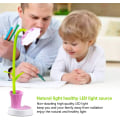 Miniatyrbillede 4 af 4: Soveværelse Børns Skrivebordslampe Solsikke LED Genopladelig Soveværelse Skrivebordslampe understøtter øjenbeskyttelse lille skrivebord foldning, velegnet til læsning, læring