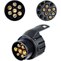 Miniatyrbillede 2 af 5: 7-polet til 13-polet og 13-polet til 7-polet anhængeradapter, trailer stikadapter, 12V vandtæt elektrisk adapter stikadapter konverter stik, fo