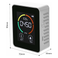 Miniatyrbild 5 av 5: CO2-luftdetektor Koldioxiddetektor Lantbruksproduktion Vit Växthus CO2-monitor (Infraröd detektering)