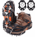 Miniatyrbillede 1 af 5: Crampons, issko, sko klør, tænder / pigge i rustfrit stål, til klatring / bjergbestigning / vandring / højder