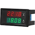 Miniatyrbild 2 av 5: Digital voltmeter amperemeter strömspänningstestare volt amptor ampstor ample meter ampere röd grön dubbel display digital multimeter multimeter