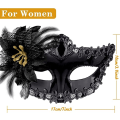 Miniatyrbilde 3 av 5: Par venetiansk maske for par - Maske for karneval - Maske for kvinner og menn