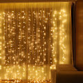 Miniatyrbillede 2 af 4: LED Gardinlys med funktion, 3 3m 300 LED Gardin vindueskæde lys, fe lys guirlande, julelampe dekoration af isterninger