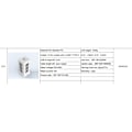 Miniatyrbilde 5 av 5: Kabel 2m - Vertikal europeisk kontakt - 3 USB -A + 1 USB -C