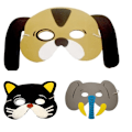 Pikkukuva 5 / 5: Vaahtomuoviset eläinmaskit lapsille - Juhlatarvikkeet, loistavat naamiaisiin, naamiaisiin, syntymäpäiväjuhliin, Halloweeniin, jouluun, polttarijuhliin
