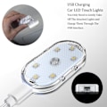Pikkukuva 4 / 5: 2 kpl auton LED-sisävalot, 7 väriä tunnelmavalaistus auton sisätiloihin, USB-ladattava auton sisätilan lukuvalo, kannettavat LED-valot autoon
