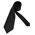 Miniatyrbillede 3 af 4: Mænds slips Solid Pure Color Plain Formal Black Slips til mænd