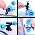 Miniatyrbillede 4 af 5: Skate værktøj, multifunktionelt skateboard værktøj i T-form, med unbrakonøgle med L-kruciform skruetrækker, bruges til fejlfinding og vedligeholdelse af skatebo