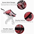 Miniatyrbillede 4 af 5: Baby Stroller Carrier Regnjakke Kompatibel med Stroller  Catseat, Stroller Rejse Regnjakke Tilbehør, Spædbarn Barnevogn Buggy Ventileret Regn Vejr