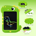 Pikkukuva 5 / 5: LCD-kirjoitustaulu 8,5 tuuman värikäs piirtotaulu, dinosauruslelu lapsille 3 4 5 6 7 8 vuotta vanhoja - Magic Slate Board Luovat opetuspelit Lelut Gif