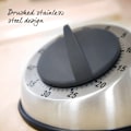 Miniatyrbillede 5 af 5: Køkken Timer Køkken Timer Tegnefilm Timer Rund Rustfrit Stål Bord Timer Sort