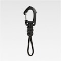 Pikkukuva 5 / 5: (110 × 30 × 3 mm) 4 kpl Paracord-avaimenperä, avaimenperä paracord punottu käsin, musta karabiinihaka, sopii vuorikiipeilyyn ja ulkoiluretkille