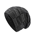 Miniatyrbillede 1 af 3: Hat mænds vinter strikket hat plus fløjl ørebeskyttelse bunke pullover hat